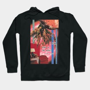 Pink in The Night - Mitski inspired collage art Hoodie